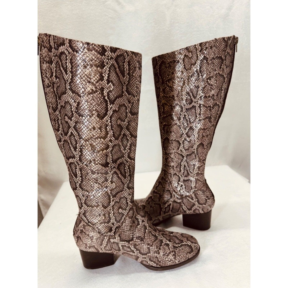 Born Womens Audrina Color: Brown Snake Print Style Boots￼ F70257 Size 7‎ Boots - Picture 3 of 10